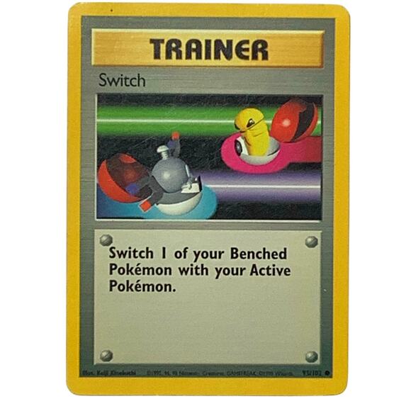 Switch 95/102 Common Base Set Unlimited Pokemon 1999 WOTC, NM Condition - Picture 3 of 4